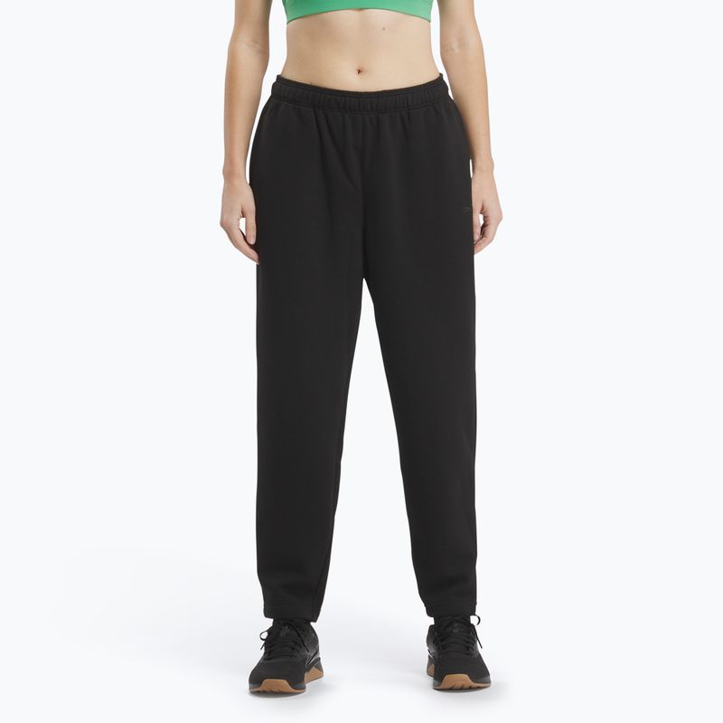 Női Reebok Lux Fleece melegítőnadrág fekete