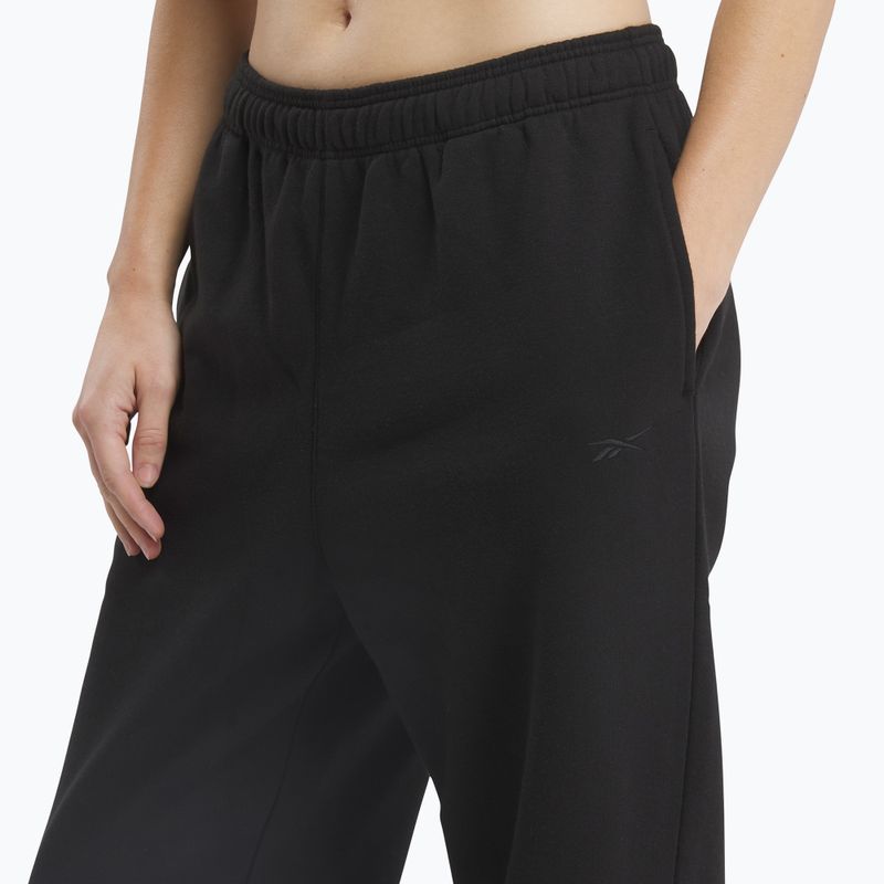 Női Reebok Lux Fleece melegítőnadrág fekete 4