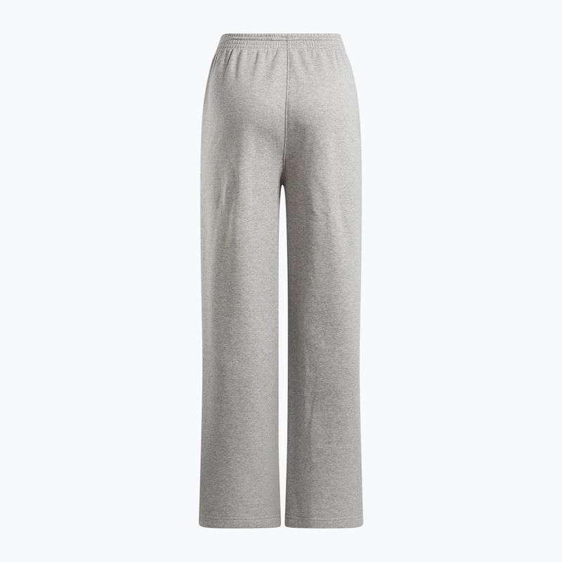 Női Reebok Identity Small Logo Fleece Fleece WIde Leg nadrág közepes szürke sörényszürke 5