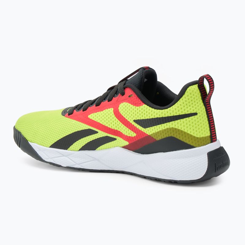 Férfi edzőcipő Reebok NFX acid yellow/black/vector red 3