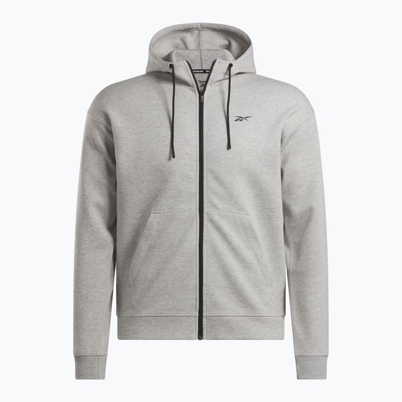 Férfi Reebok Athlete Full Zip pulóver közepes szürke szürke sörény 4