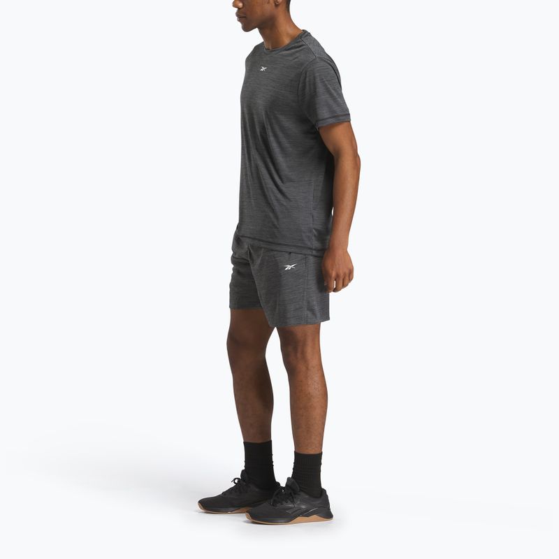 Férfi Reebok Id Train Melange Knit rövidnadrág fekete 2