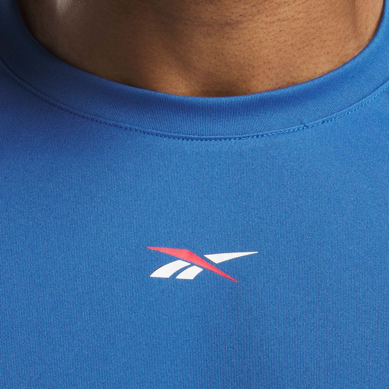 Férfi Reebok Id Train Energy Tech Tech Tee hosszú ujjú, szürkéskék 4