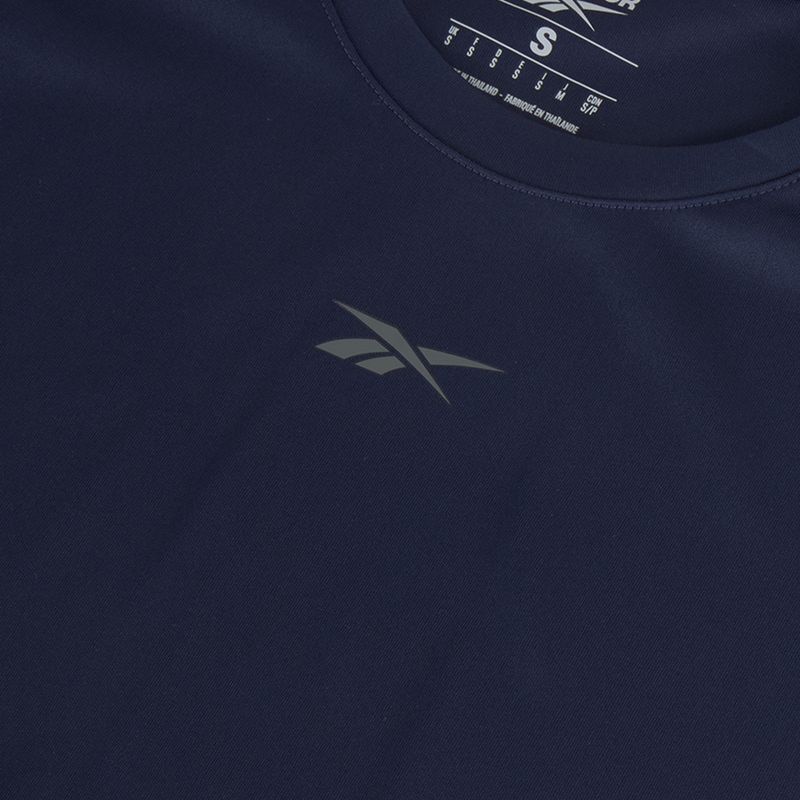 Férfi Reebok Id Train Tech Tee vektoros, tengerészkék edzőpóló 3