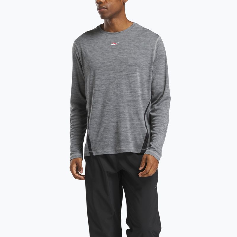Férfi Reebok Id Train Energy Tech Tee szürke 1 edzős hosszú ujjú ruha