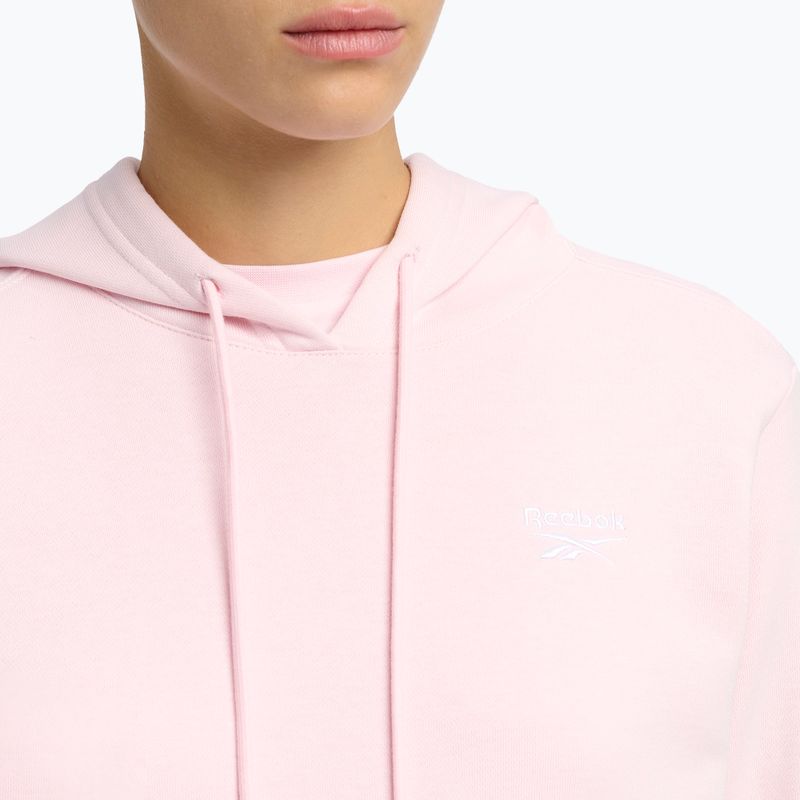 Női Reebok Identity Small Logo francia frottír kapucnis pulóver fagyott bogyós bogyó 4