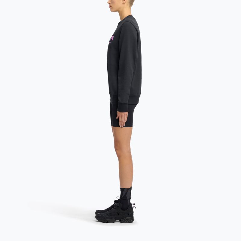 Női Reebok Identity Big Logo Fleece Crew fekete/lila rave/elektromos borostyán melegítőfelső 2