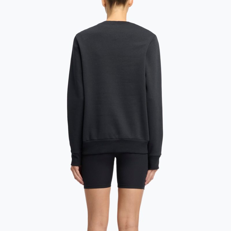 Női Reebok Identity Big Logo Fleece Crew fekete/lila rave/elektromos borostyán melegítőfelső 3