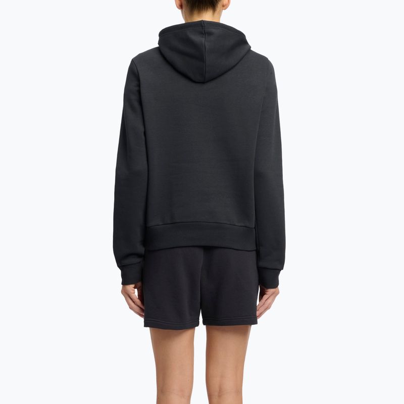 Női Reebok Identity Big Logo Fleece pulóver fekete/lila rave/elektromos borostyán színben 3