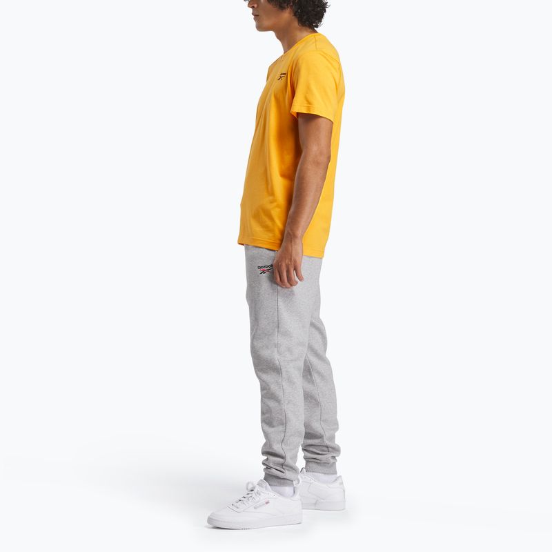 Férfi Reebok Identity Small Logo Tee elektromos borostyán póló 2
