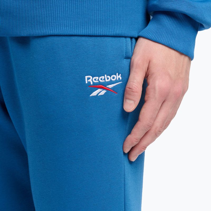 Reebok Identity Small Logo Fleece Fleece Jogger nadrág szürkéskék 4