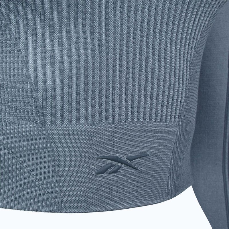 Női hosszú ujjú edzőruha Reebok RBK Lab Seamless Crop upgrade kék 3