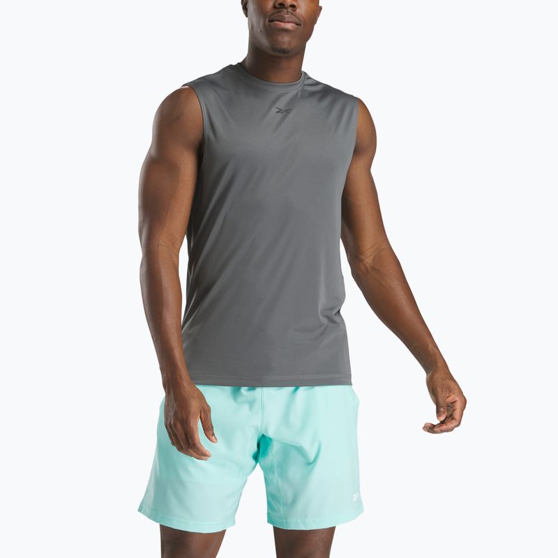 Férfi Reebok Id Train Tech Tee szürke 5 edzőpóló szürke 5 edzőpóló