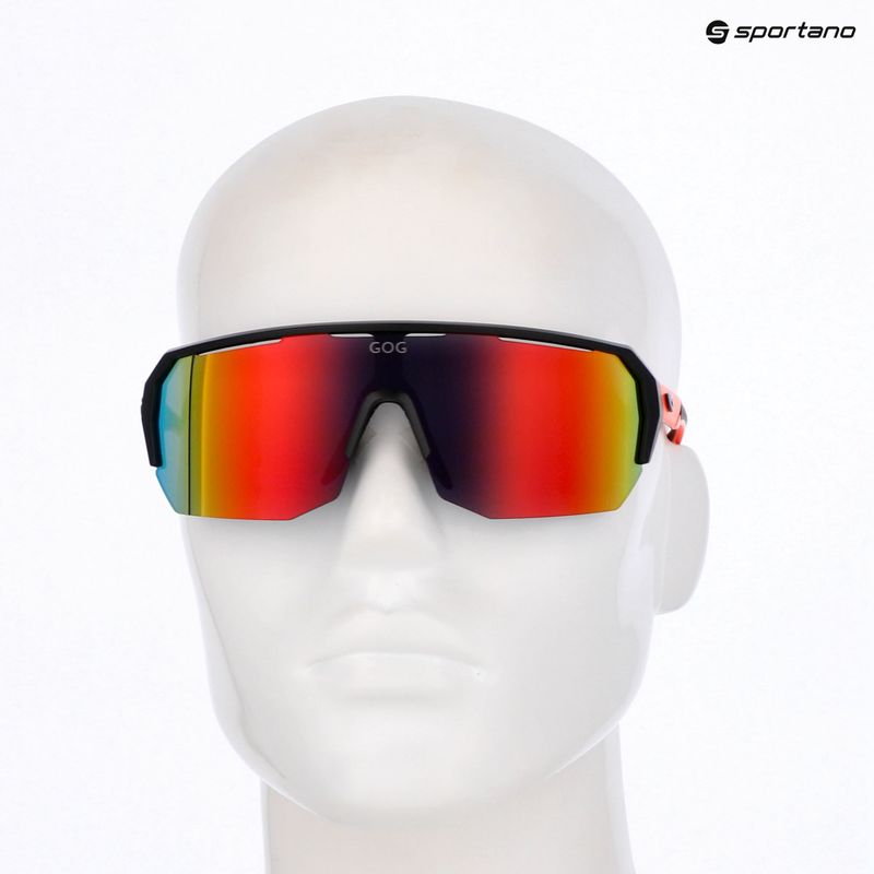 GOG Bragi matt fekete/neon narancs/reflex piros napszemüveg 6