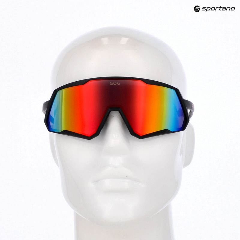 Napszemüveg GOG Tove matt black/reflex black/red 5