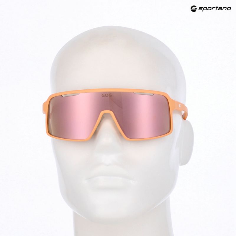 Napszemüveg GOG Enki matt orange/white reflex rose/gold 5