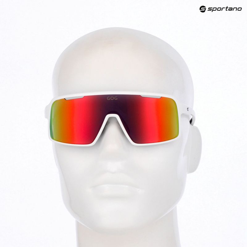 Napszemüveg GOG Enki matt white/black reflex black/red 5