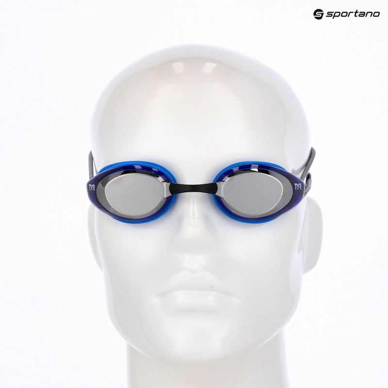 Úszószemüveg TYR Blackhawk Racing Mirrored silver/blue/black 3