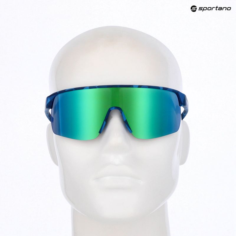 Napszemüveg Red Bull SPECT Dakota matt blue/smoke with green-purple mirror 7