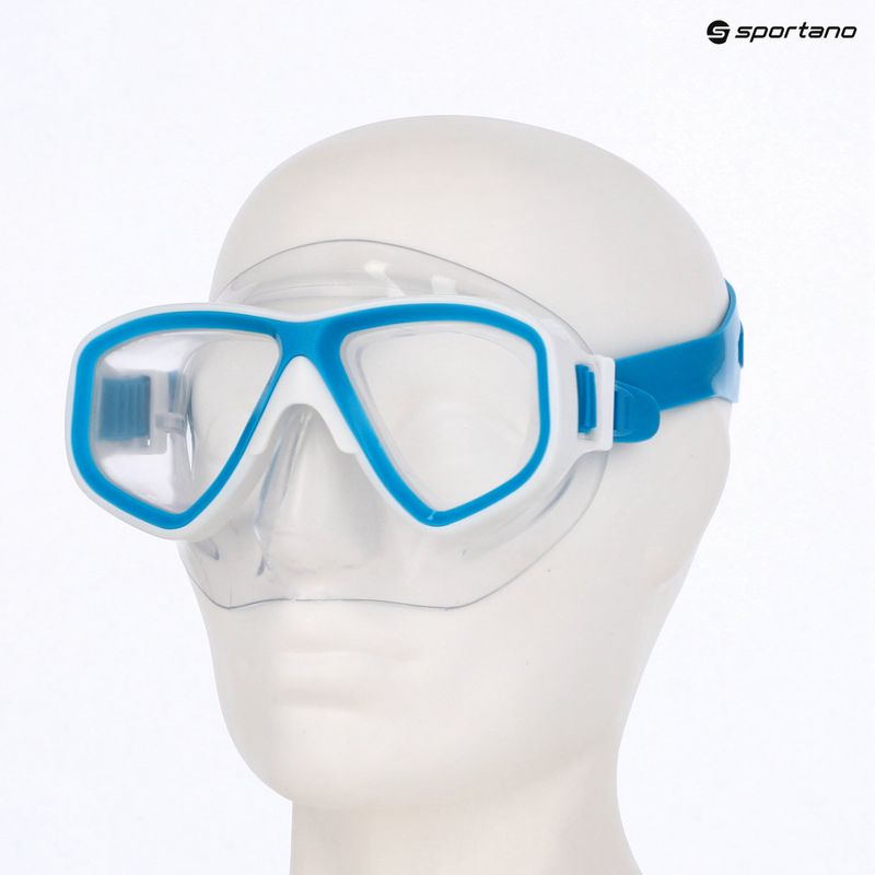 Búvármaszk Mares Puffer aqua white/clear 3