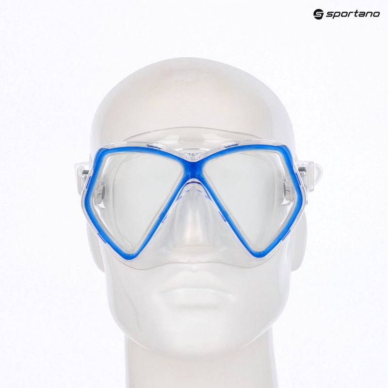 Gyerek snorkeling maszk Mares Zephir JR blue/clear 3