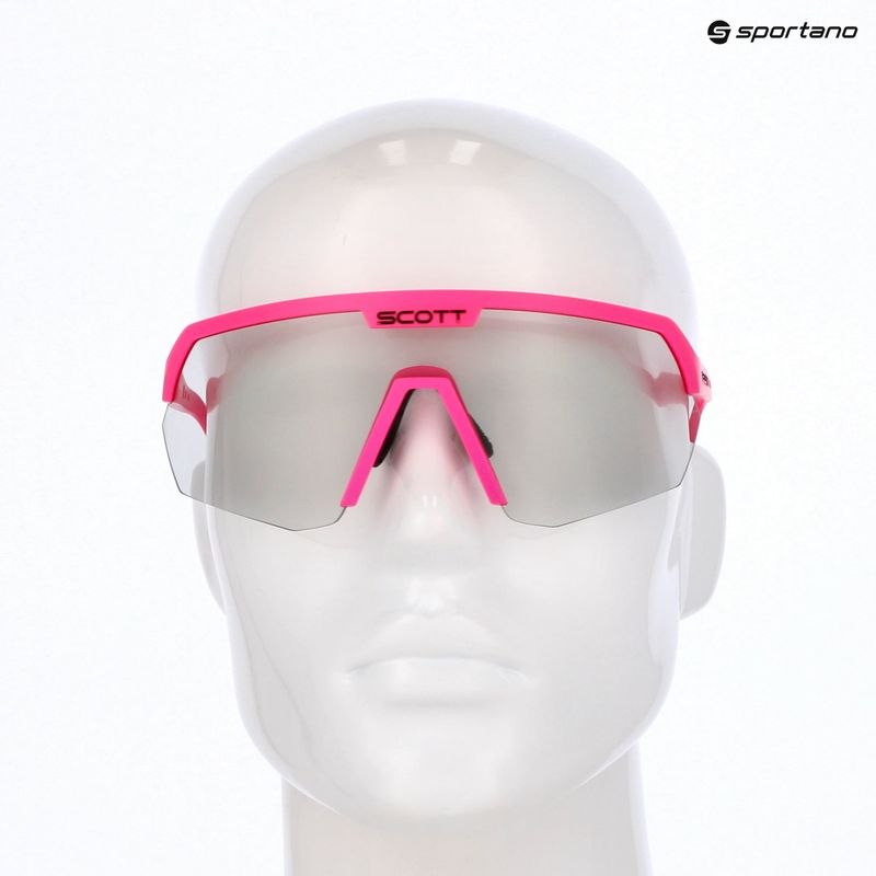SCOTT Sport Shield LS acid pink/grey light sensitive napszemüveg 7