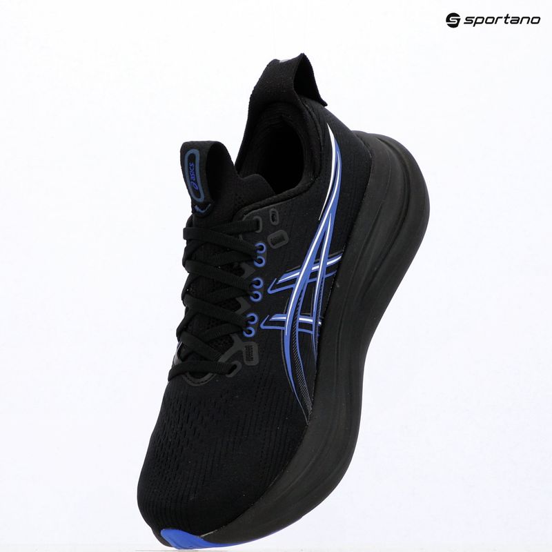 Férfi futócipők ASICS Gel-Nimbus 28 black/neon blue 16