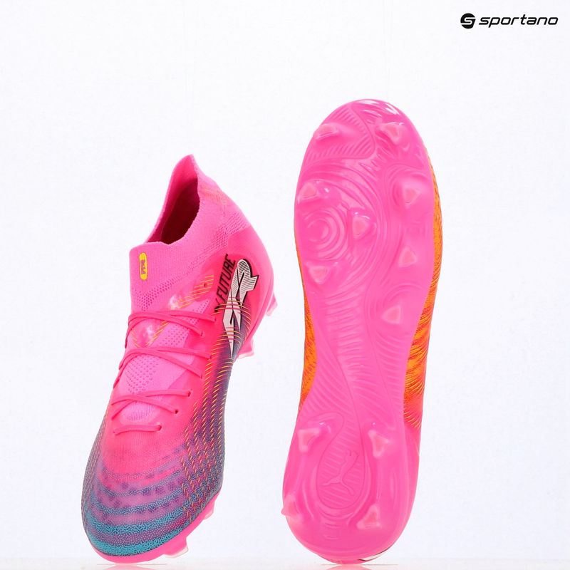 Gyerek focicipő PUMA Future 9 Pro FG/AG Jr poison pink/puma wht/sun stream/bright aqua/puma blk 17