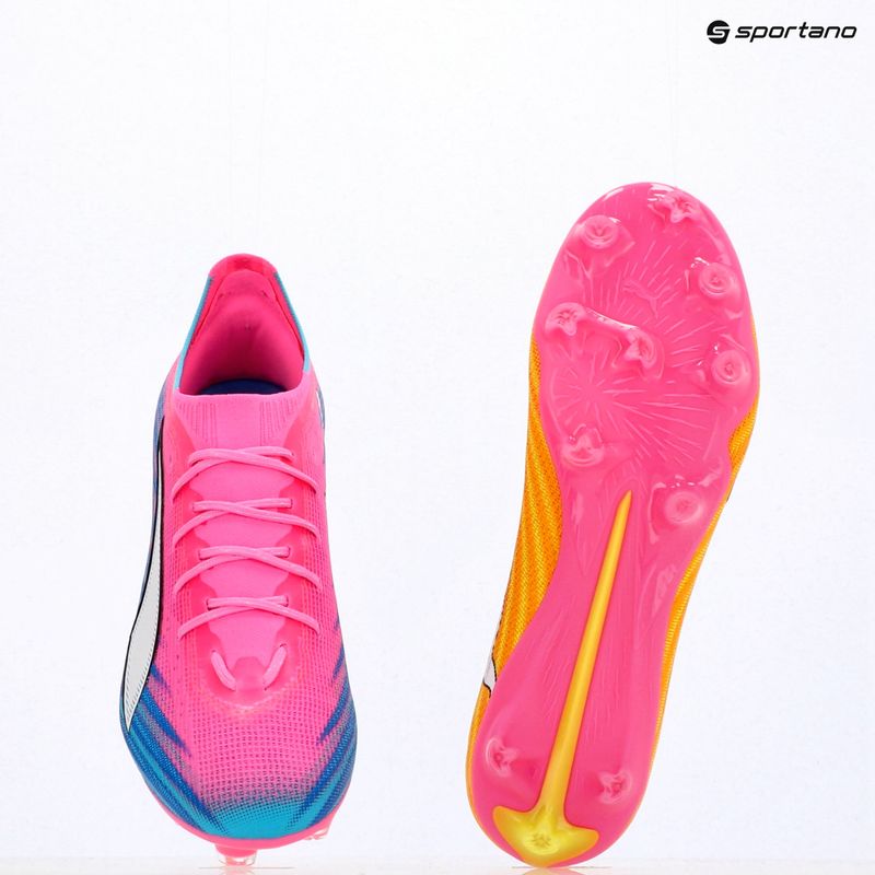 Futballcipő PUMA Ultra 6 Pro FG/AG poison pink/puma white/sunstream/bright aqua/puma black 17