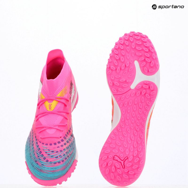 Futballcipő PUMA Future 9 Match TT poison pink/puma white/sun stream/bright aqua/puma black 17