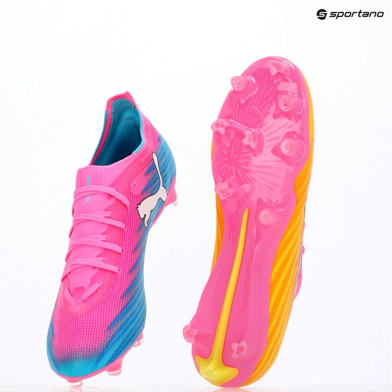 Futballcipő PUMA Ultra 6 Match FG/AG poison pink/puma white/sun stream/bright aqua/puma black 9