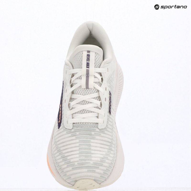 Női futócipők Brooks Revel Max brightwhite/mulledgrape/peach 13