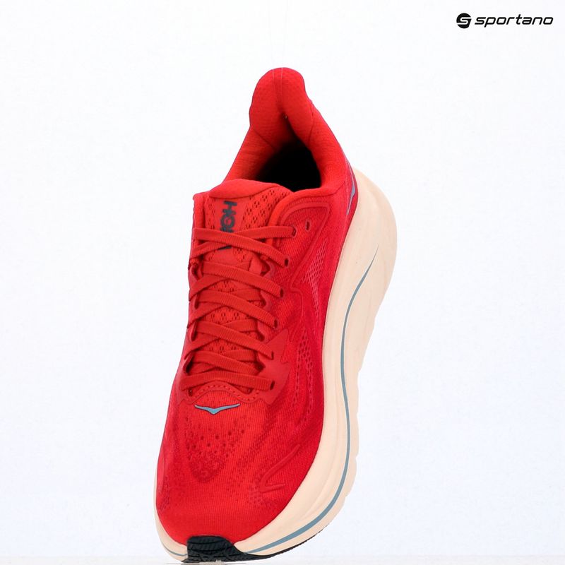 Férfi futócipők Hoka Clifton 10 vermillion/varsity navy 18