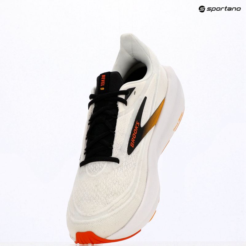 Férfi futócipők Brooks Revel 9 white/orange/black 15