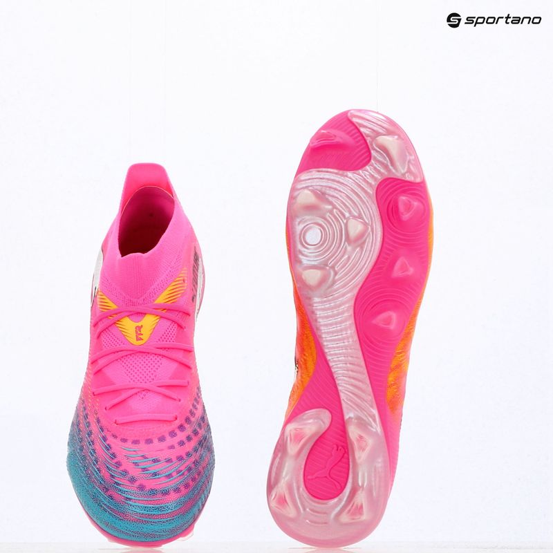 Futballcipő PUMA Future 9 Match FG/AG poison pink/puma white/sun stream/bright aqua/puma black 14
