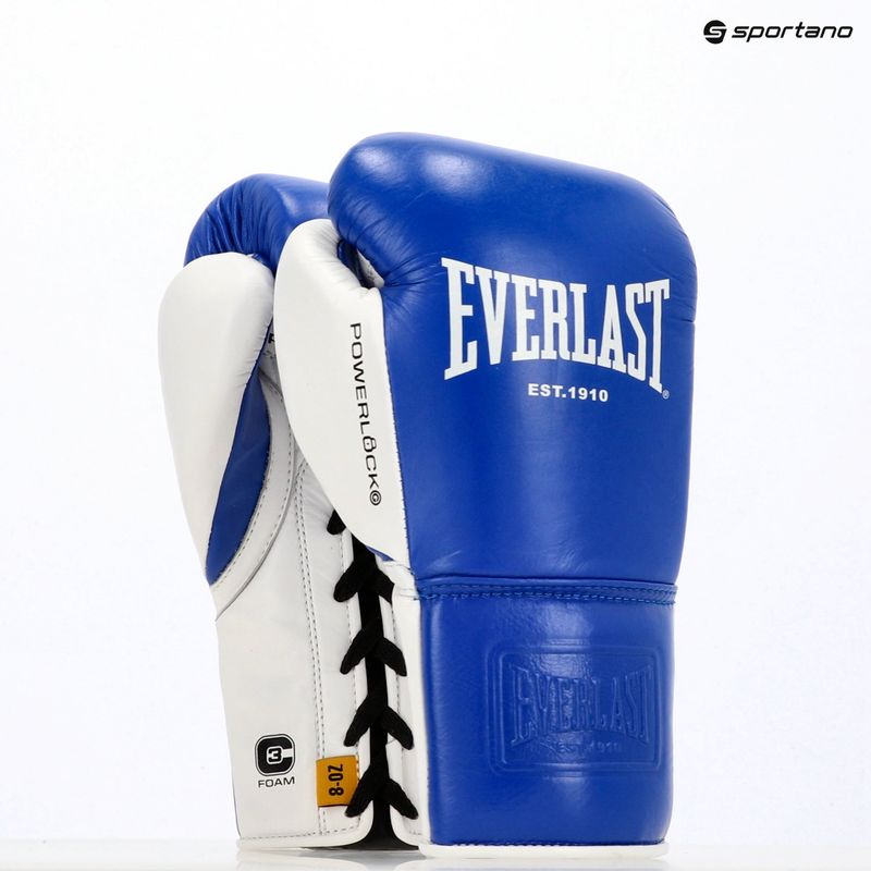 Boxkesztyű Everlast Powerlock OG Pro Fight blue/white 7