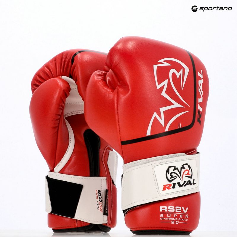 Boxkesztyű Rival Super Sparring 2.0 red 3