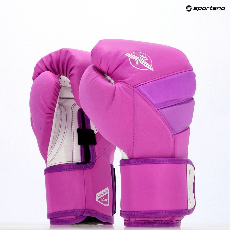 Hayabusa T3 Neon neon lila bokszkesztyűk 8