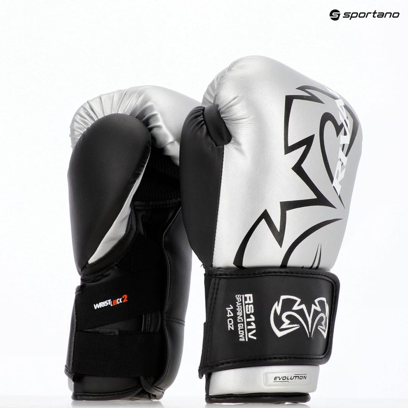 Rival RS11V Professional ezüst bokszkesztyű 5