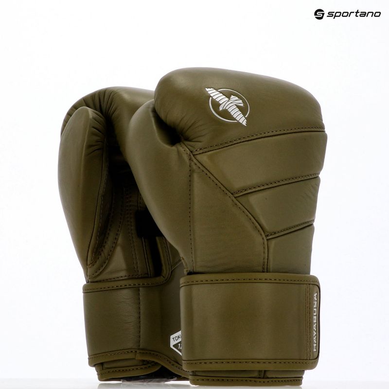 Hayabusa T3 Kanpeki oliva zöld bokszkesztyű 14