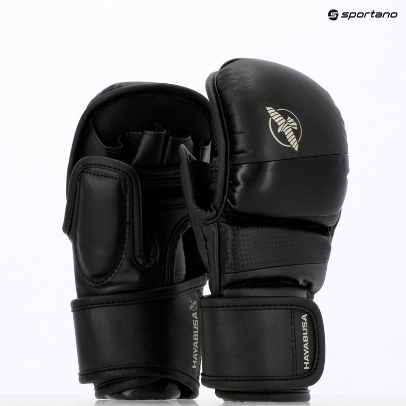 Hayabusa T3 Hybrid fekete grappling kesztyű 8