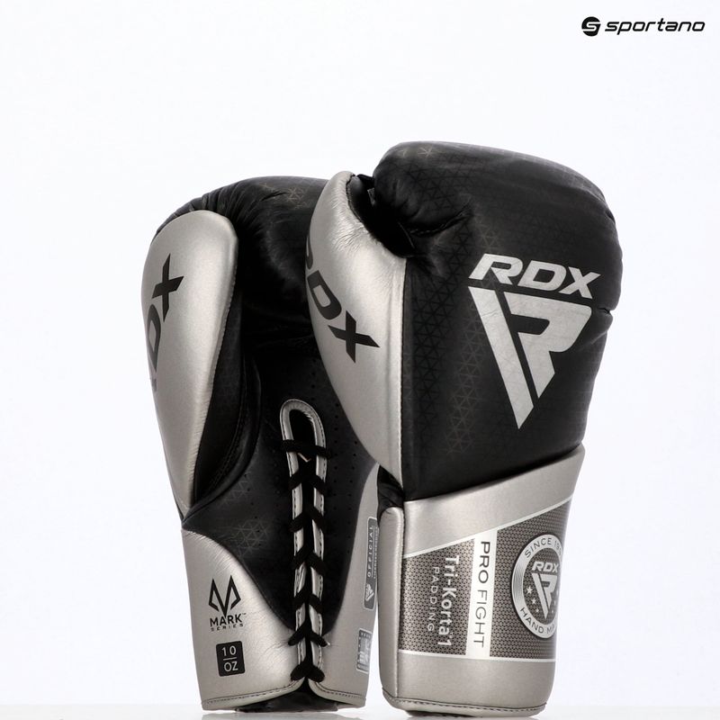 Boxkesztyű RDX K1 Mark Pro Fight Boxing silver 13