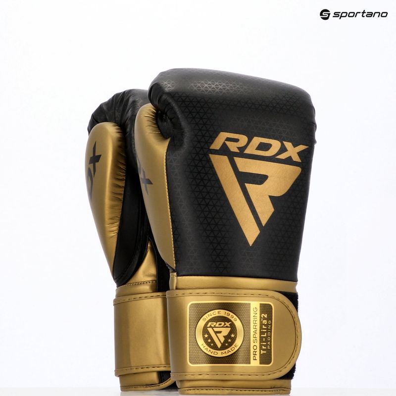 Boxkesztyű RDX L2 Mark Pro Sparring Boxing Hook & Loop golden 12