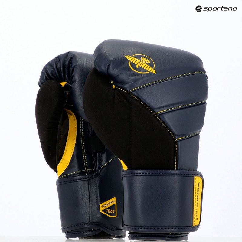 Hayabusa T3 tengerészkék/sárga bokszkesztyű 8