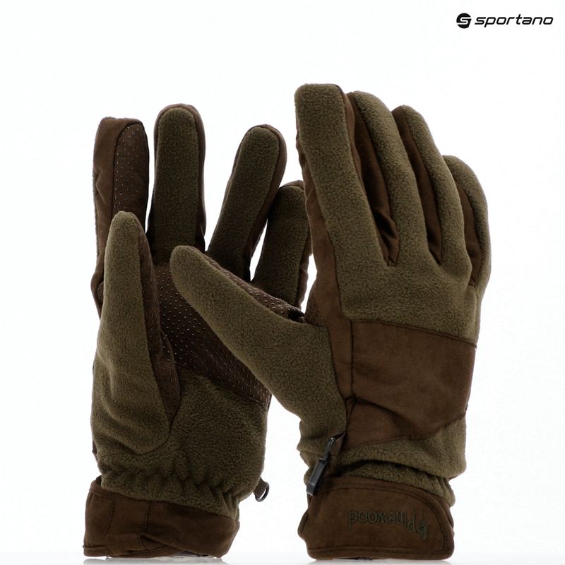 Férfi kesztyű Pinewood Småland Hunters Extreme Fleece h.brown / suede brown 13