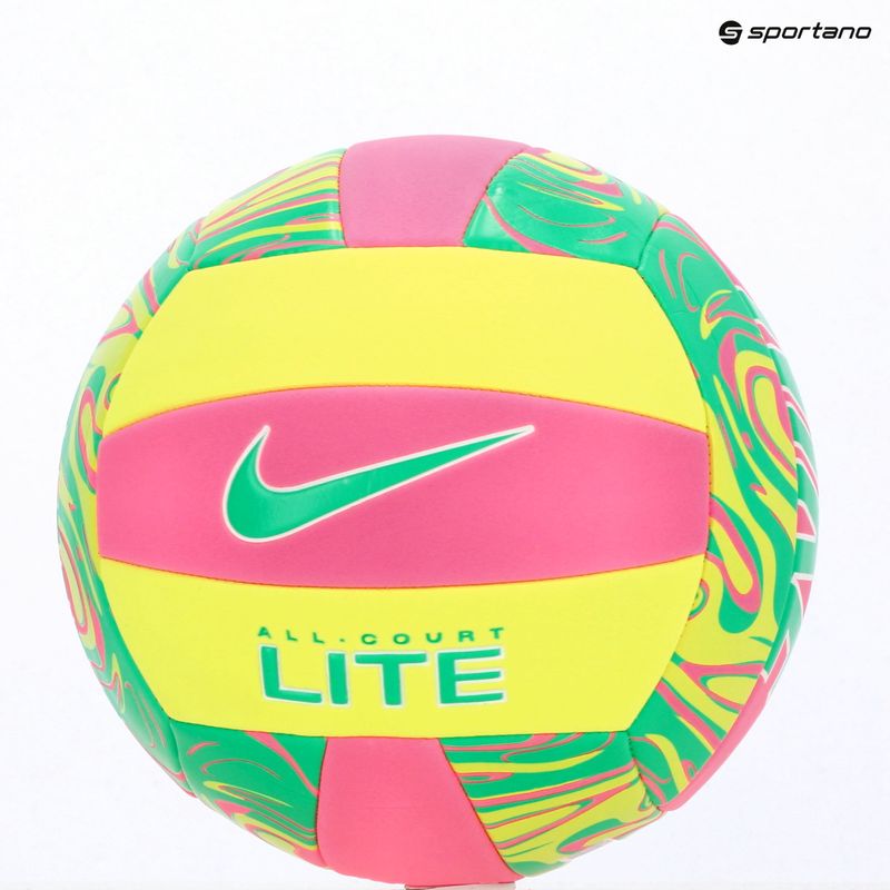 Röplabda Nike All Court Lite Volleyball hyper pink/volt/green shock méret 5 3