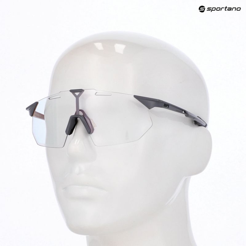 Napszemüveg 100% Hypercraft SQ gloss light grey/rose gold mirror photochromic 7