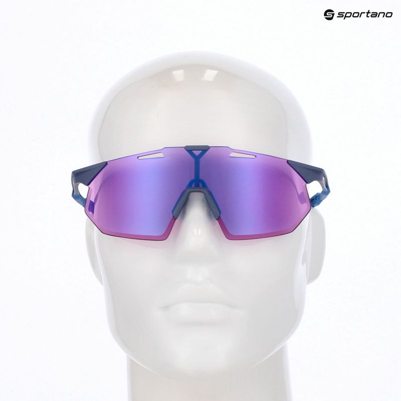 Napszemüveg 100% Hypercraft SQ satin storm metallic/purple mirror 8