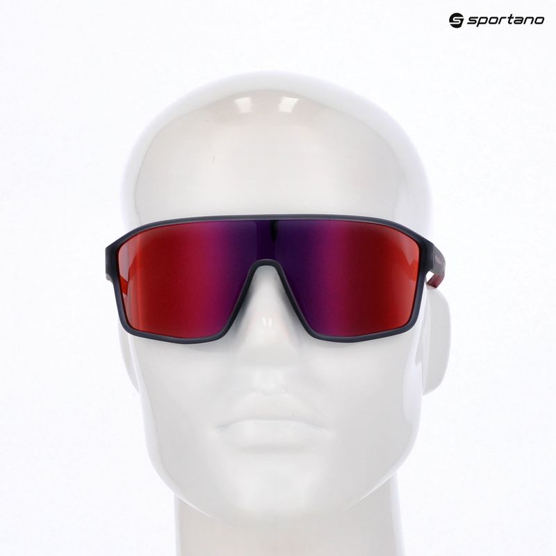 Napszemüveg Red Bull SPECT Daft grey midnight/smoke with red-purple mirror 7