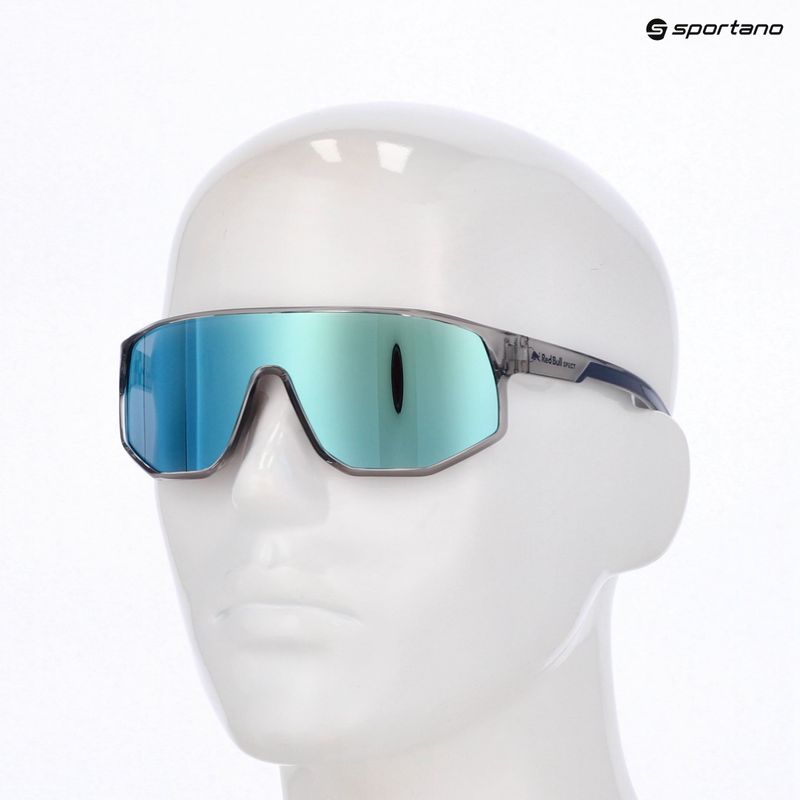 Napszemüveg Red Bull SPECT Dash light grey/smoke with blue mirror 7